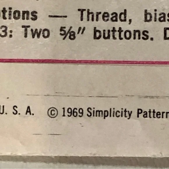 Copyright 1969 Vintage “Simplicity 8106” Dress Bolero Cut Sewing Pattern (9/10) - Picture 6 of 9